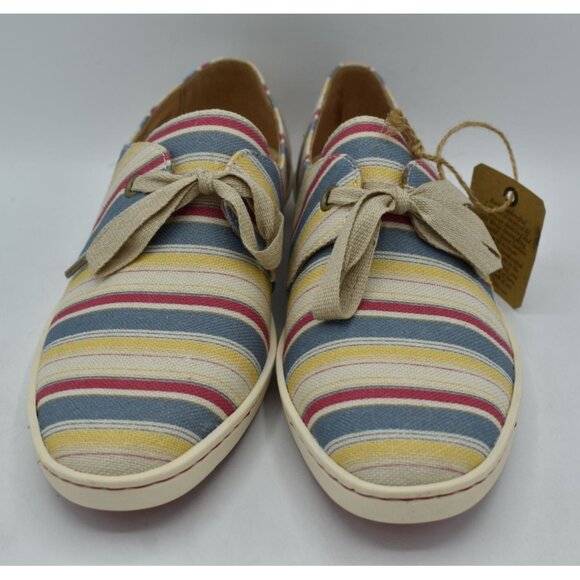 Born Womens Size 8 Datil Striped Multicolor Canvas Casual Shoes Sneakers - Picture 8 of 13